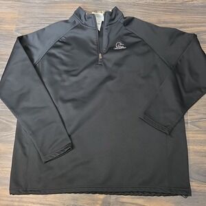 Ducks Unlimited Men's XL Black 1/4 Zip‎ Pullover 75th Anniversary 1936-2012